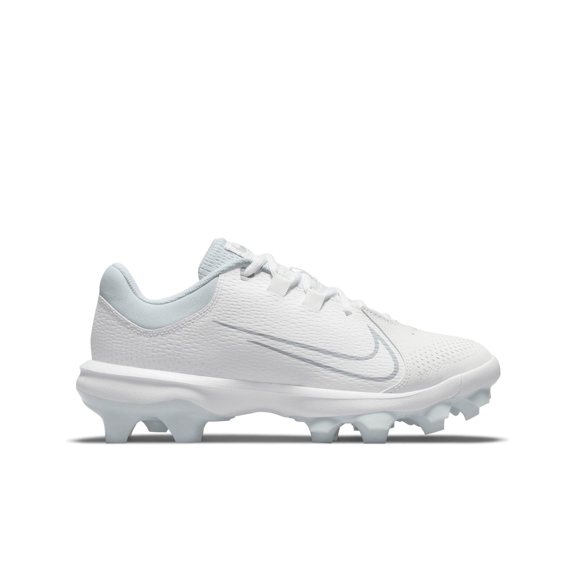 Nike Hyperdiamond 4 Pro MCS "White/Wolf Grey" Women's Softball Cleat